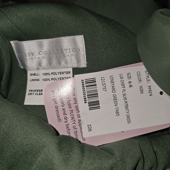 DESSY COLLECTION Vivian Diamond MATERNITY DRESS Size 6 - Picture 3 of 3